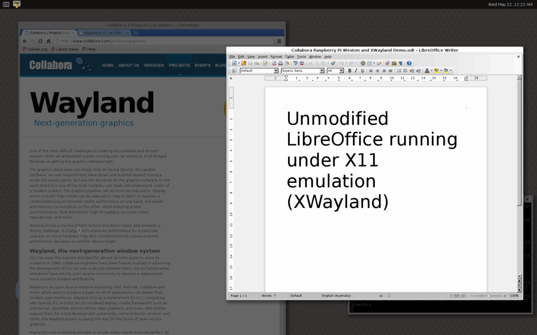 Wayland preview - Raspberry Pi