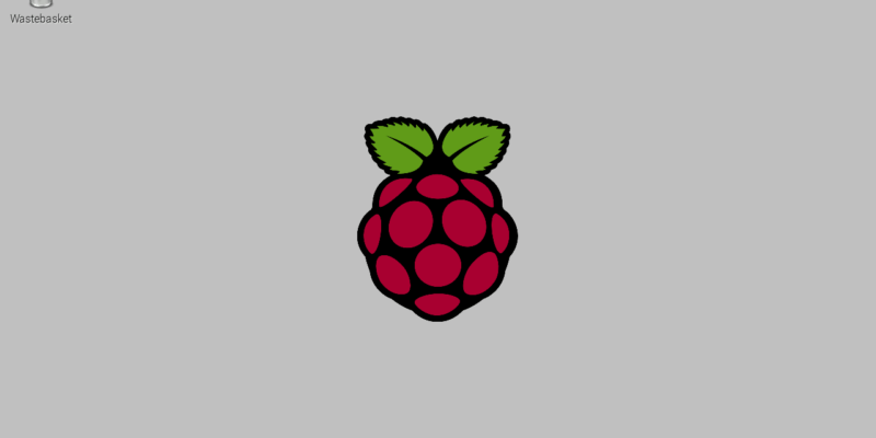 Screenshot of clean Raspbian desktop