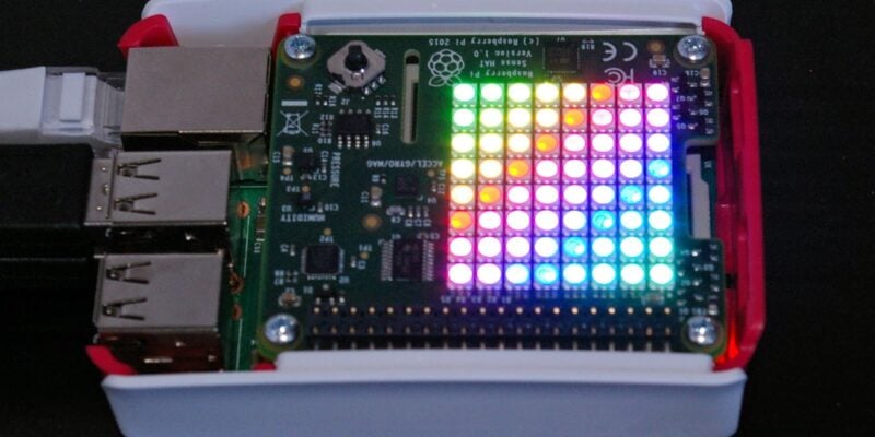 Astro Pi sense HAT LED