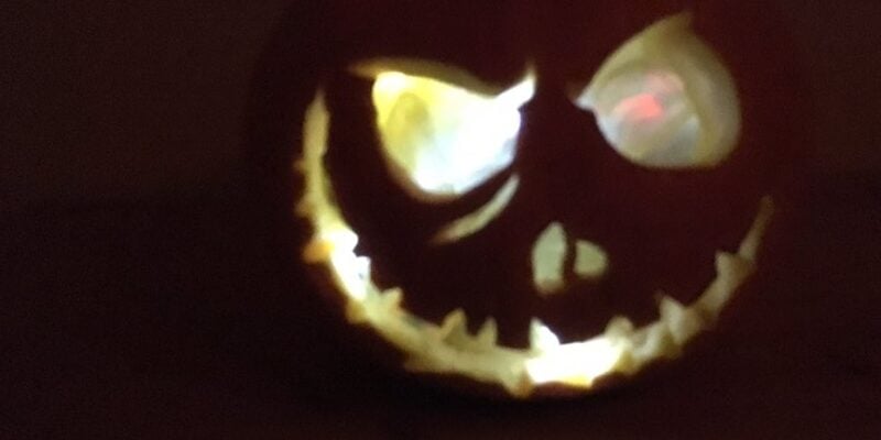 Raspberry Pi-powered pumpkin by David Pride