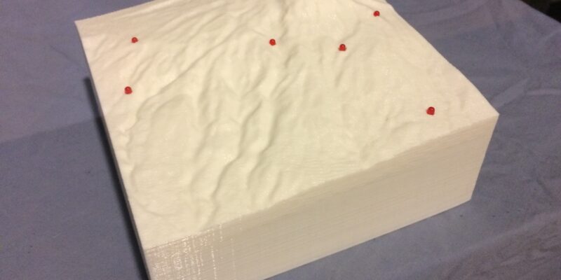Location-tracking mountain model project