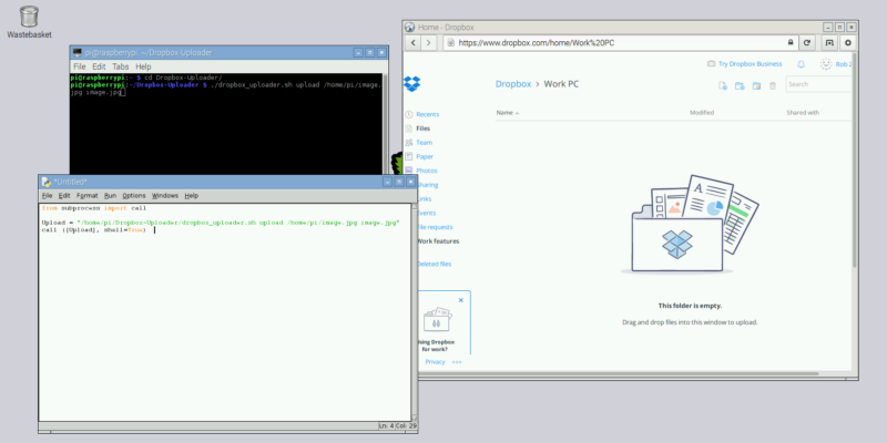 Get Dropbox on Raspberry Pi