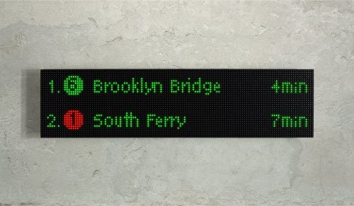 NYC Train Sign: real-time train tracking in New York City