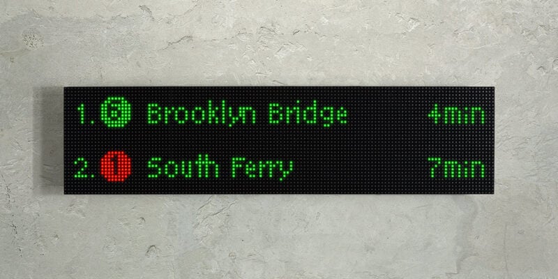 NYC Train Sign Raspberry Pi