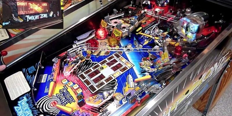 Gaming interface of the twilight zone pinball machine - Image c/o madmyerstube on YouTube
