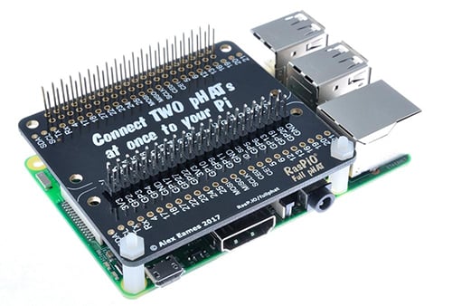 FullpHAT: Attach two pHATs to one Raspberry Pi