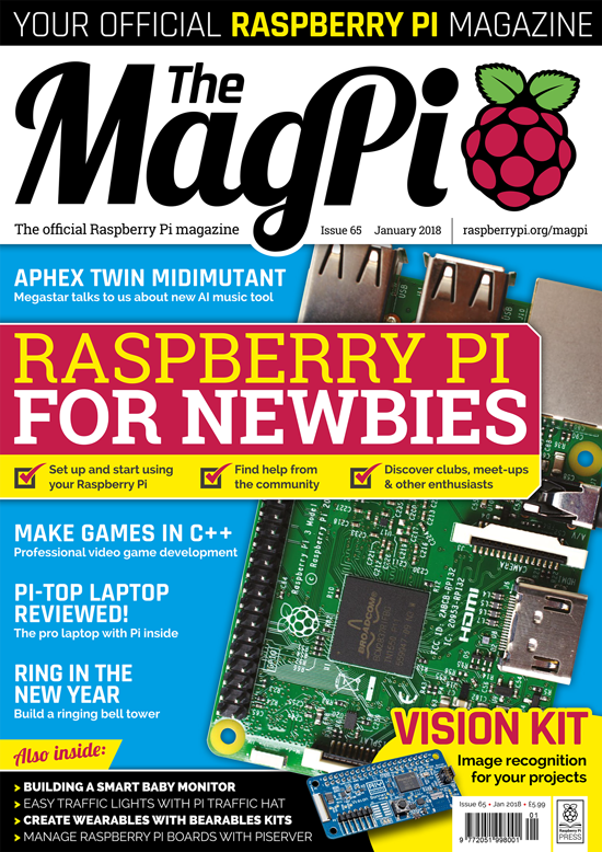 Get started with Raspberry Pi in The MagPi 65