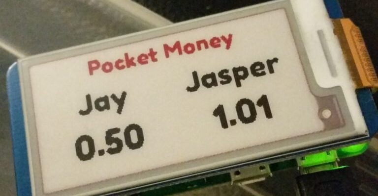 Monzo ePaper Pot Jason Barnett Raspberry Pi