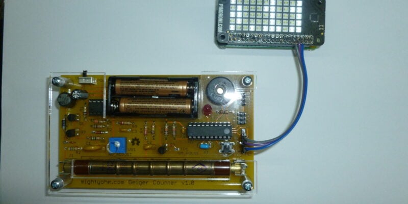 Simple Pi Geiger counter display