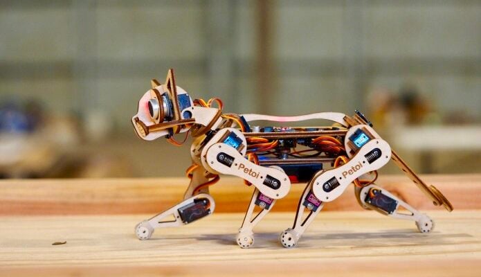 Petoi the laser-cut robotic cat