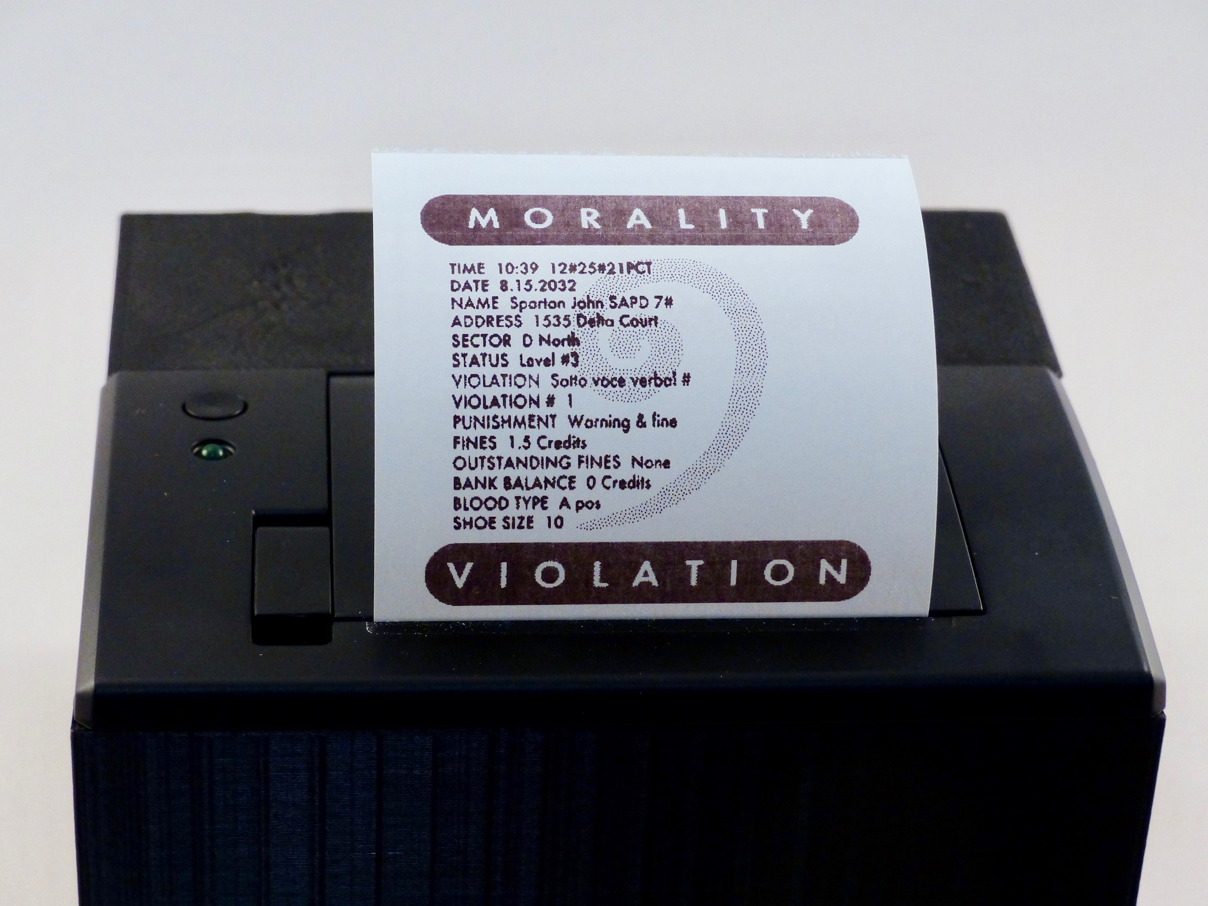 Build Demolition Man’s verbal morality ticketing machine - Raspberry Pi