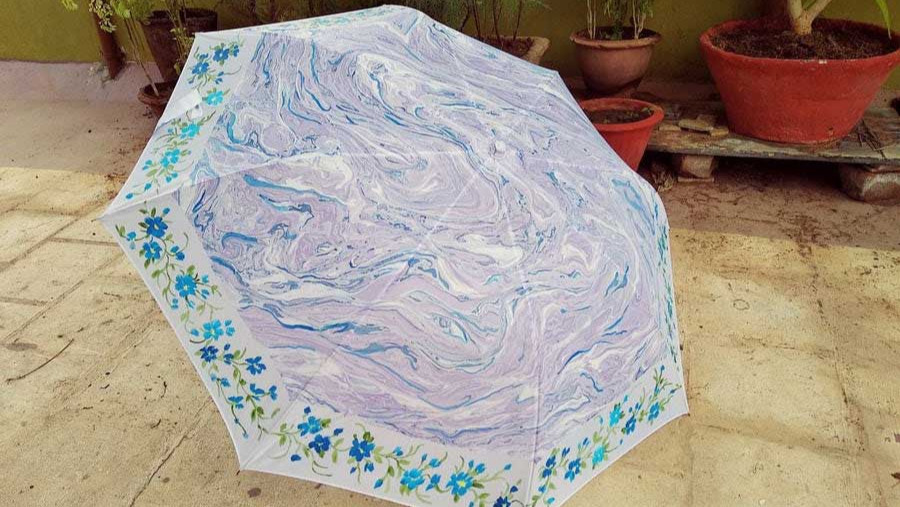 Marbled Umbrellas