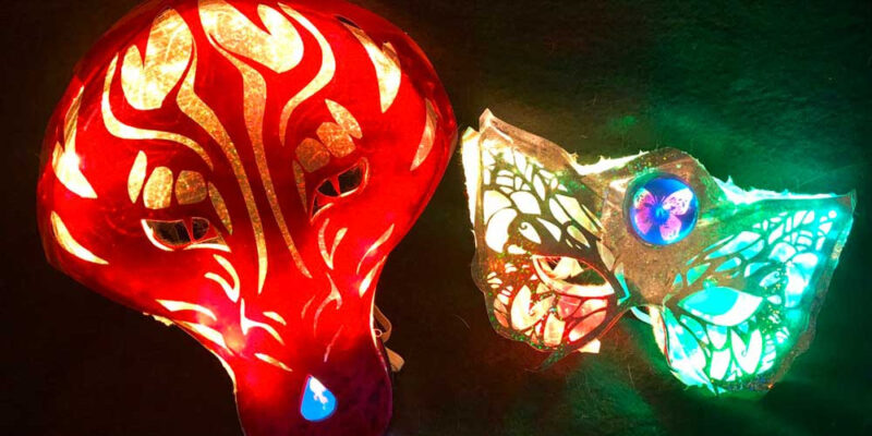 Glowing LED masks