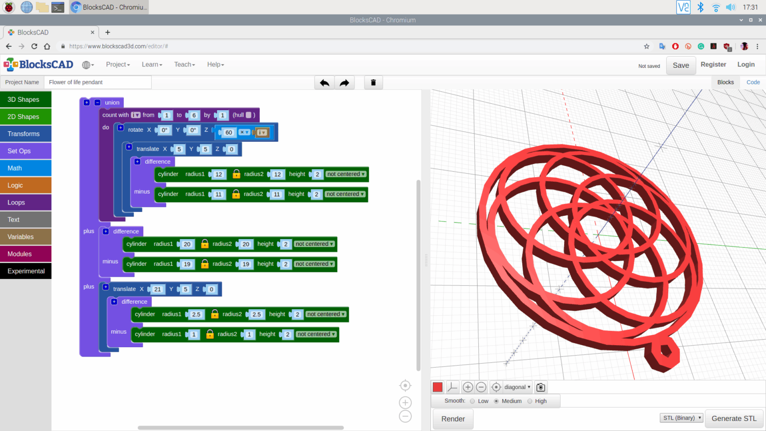 Design 3D prints with a Raspberry Pi and BlocksCAD - Raspberry Pi