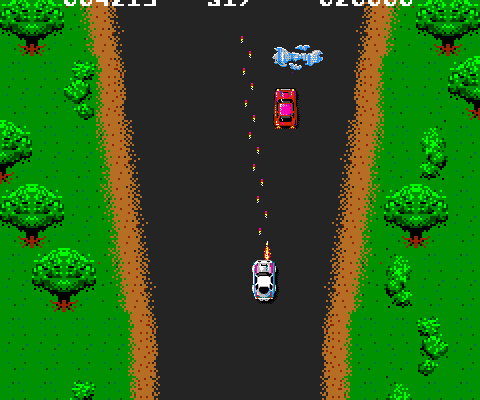 Spy Hunter, an arcade game from 1983