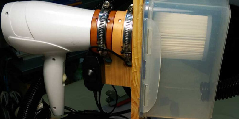 Turn a Hair Dryer into a Vacuum Cleaner