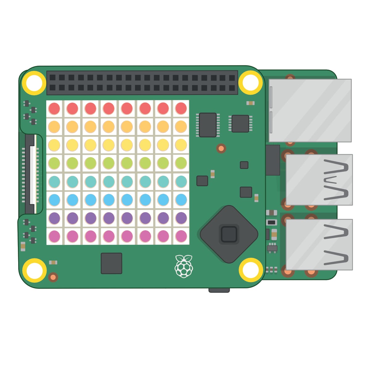 Make a Sense HAT rainbow display for your window — Raspberry Pi ...