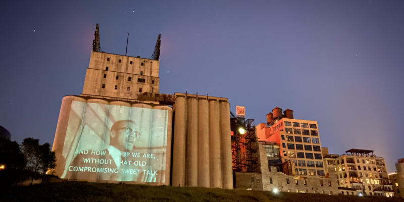 Black Lives Matter projection
