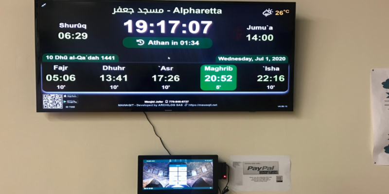 Raspberry Pi Prayer Reminder Clock