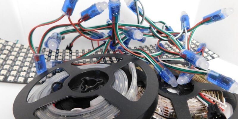 NeoPixels come in many different shapes and sizes