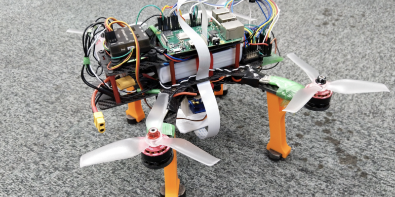 Automated camera-based drone landing system