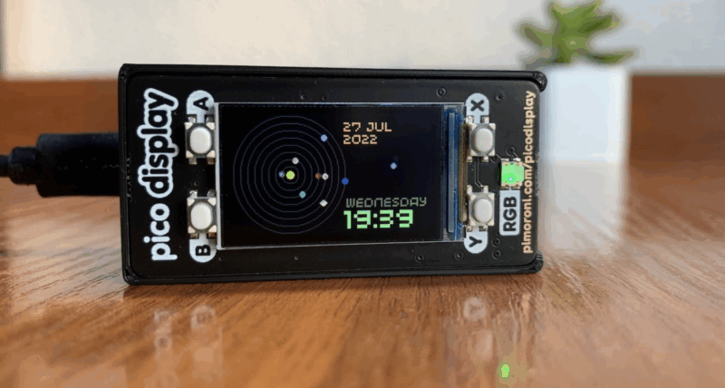 Pi Solar Monitor Raspberry Pi Pico solar system display - Raspberry Pi