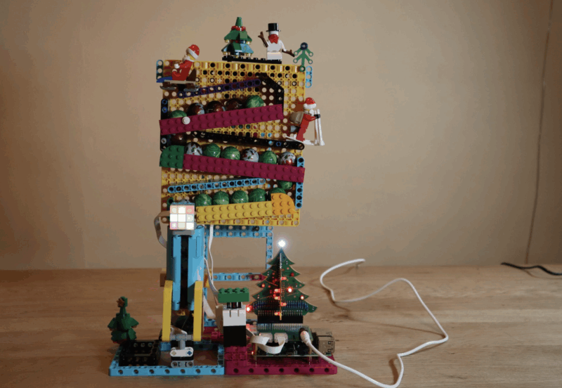 Advent Calendar Raspberry LEGO + Build HAT chocolate-dispensing Advent calendar - Raspberry Pi
