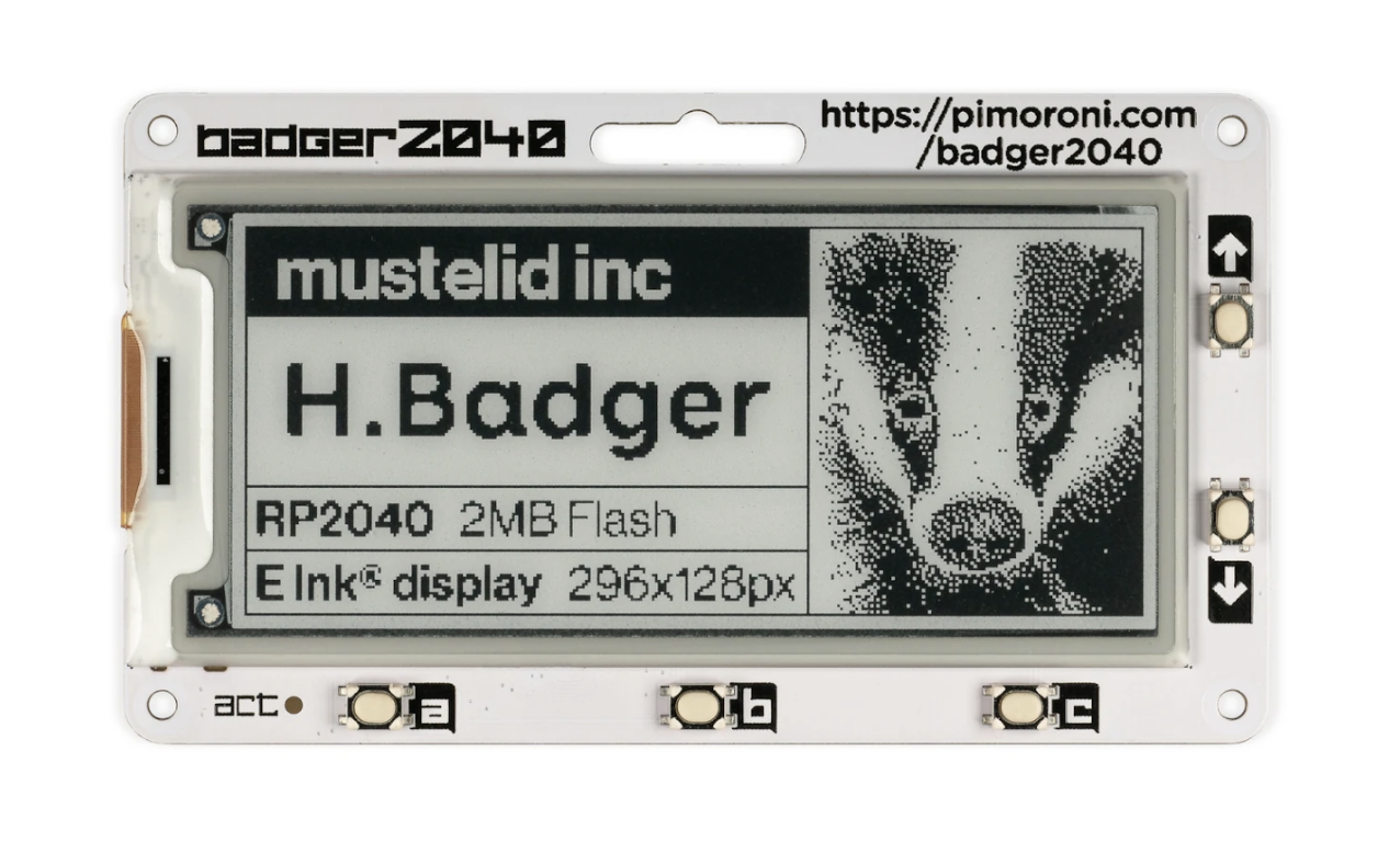 Badger 2040 review: a Raspberry Pi e-paper badge