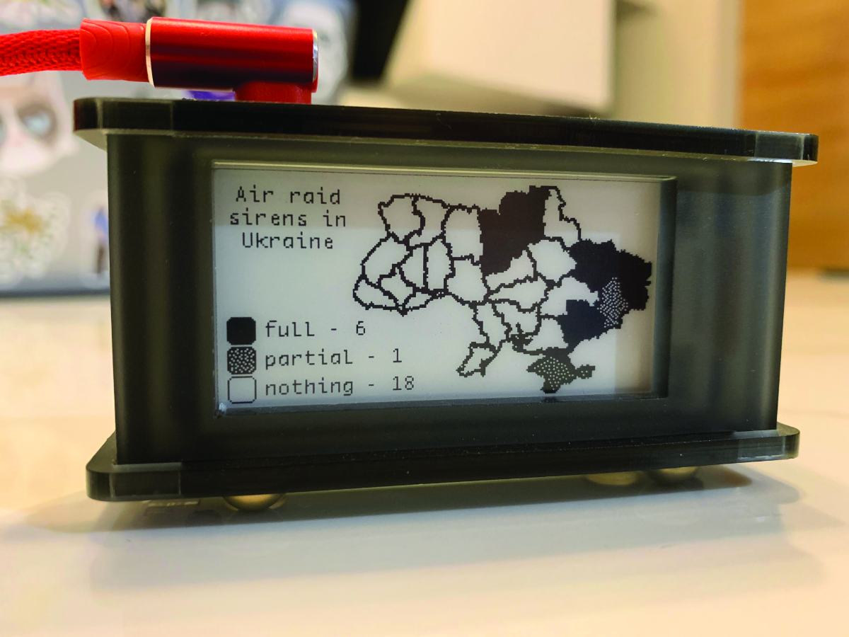 Air raid siren monitor