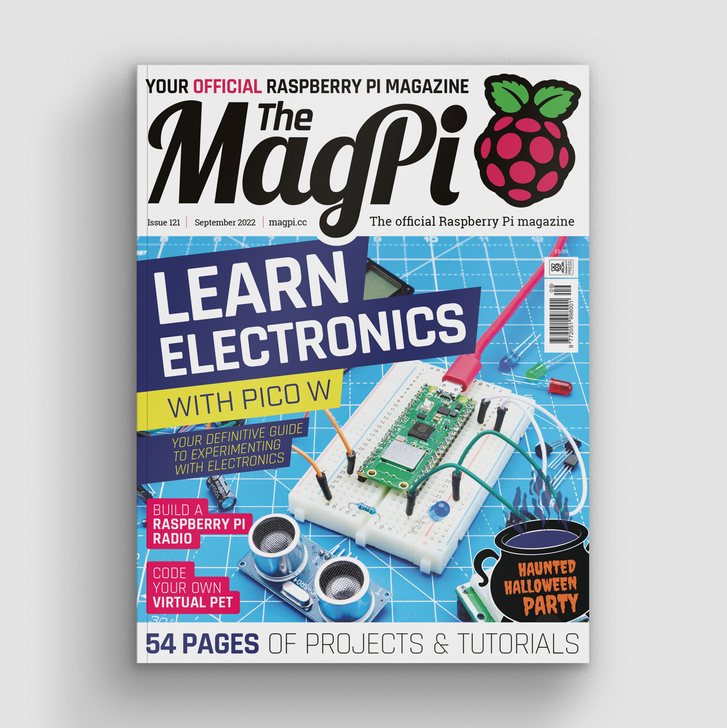 Learn electronics with Pico W in The MagPi magazine issue #121