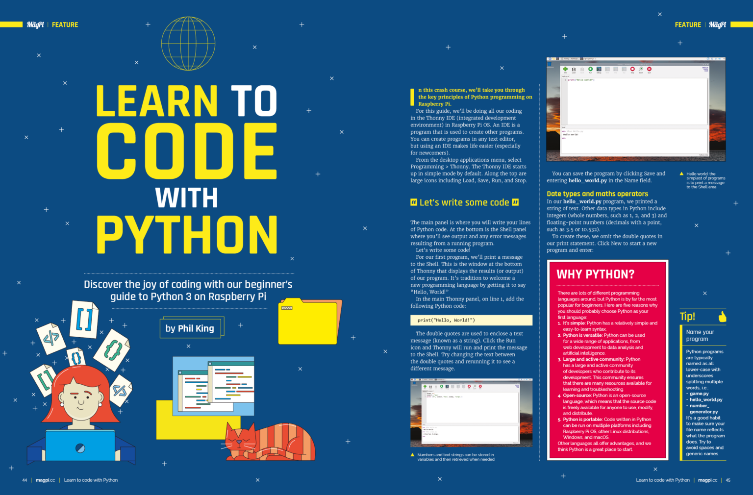 Learn to code with Python in The MagPi magazine issue #128 — Raspberry ...
