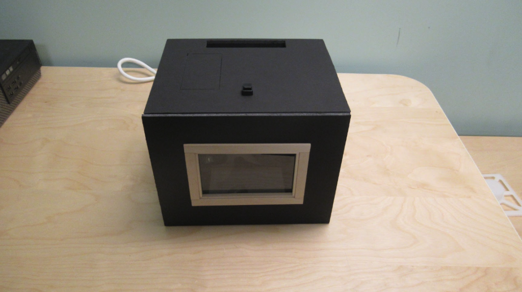 The box is somewhat conspicuous, but still quite small