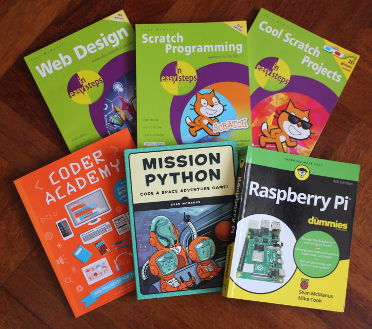 Just some of the books Sean has written