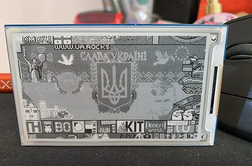 r/place E-Paper digital art display