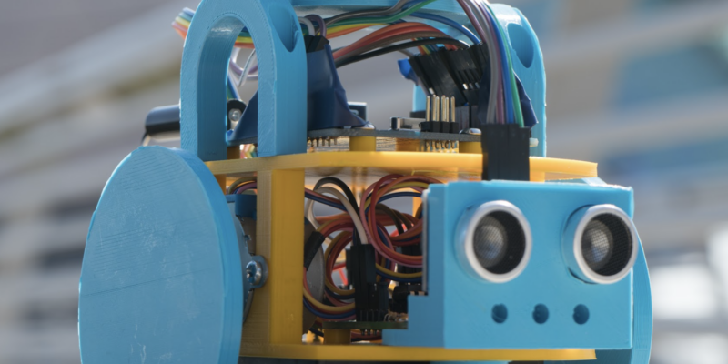 Figure 1 It’s called the Hull Pixelbot because it was created in the city of Hull in the UK