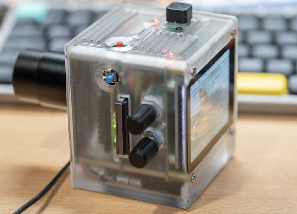 The WaveShare display provides invaluable image previews and information