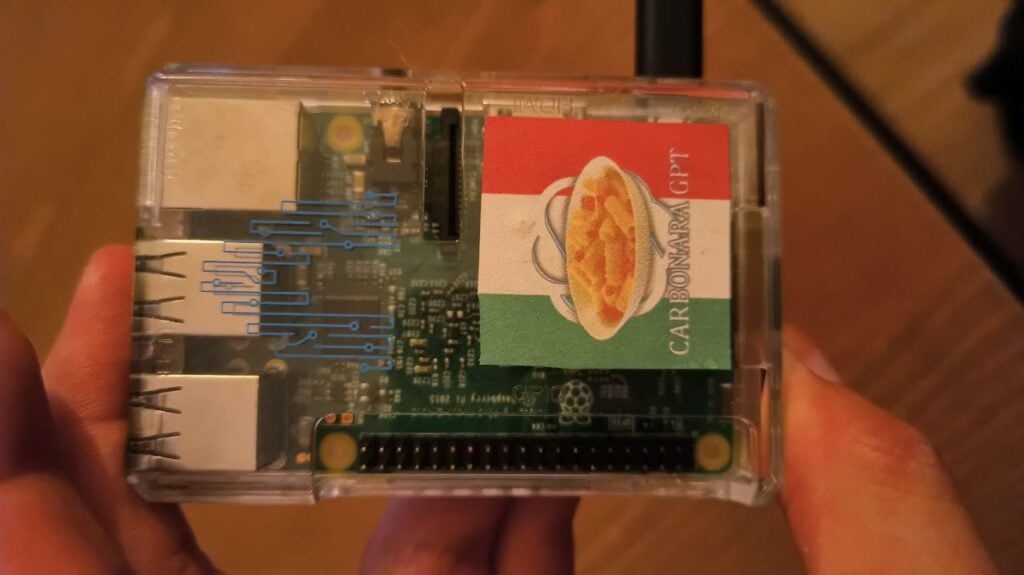 The project uses ChatGPT to give instructions in a Roman Italian dialect