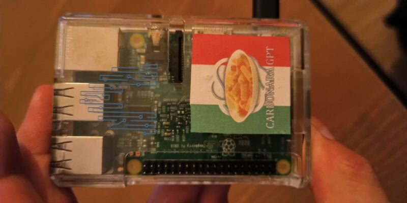 The project uses ChatGPT to give instructions in a Roman Italian dialect