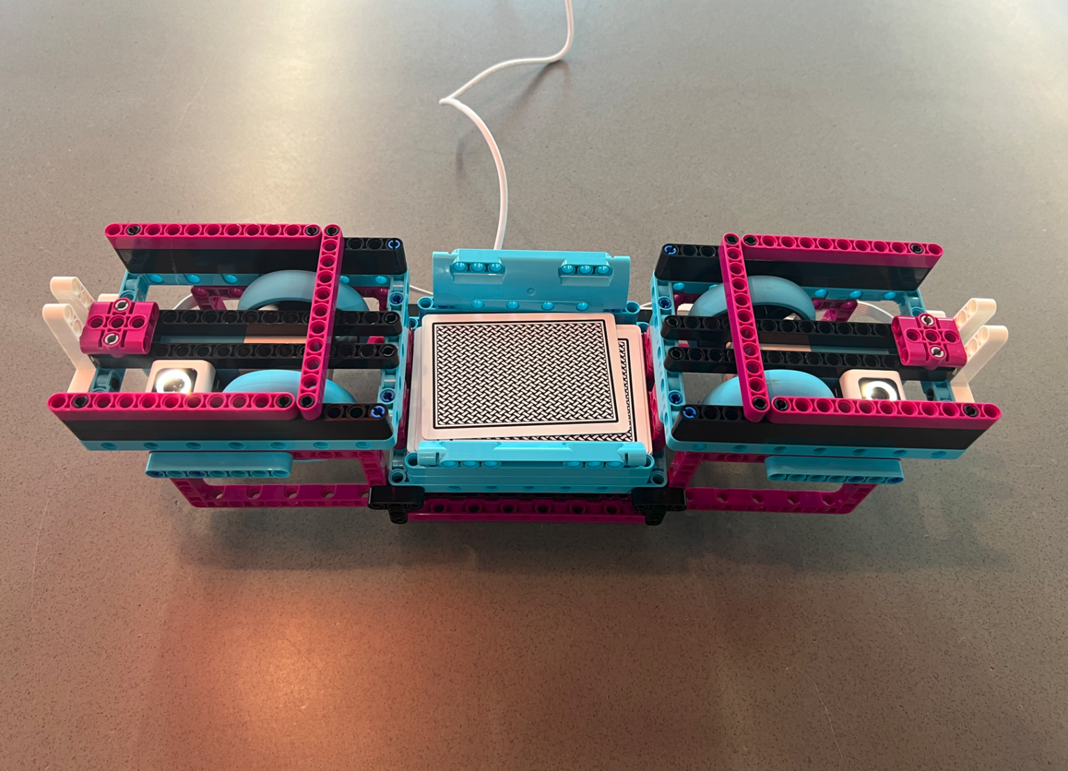 It's all hands OFF deck with this Pipowered LEGO card shuffler