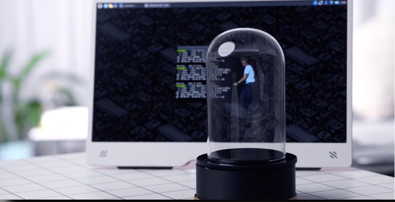 Raspberry Pi 5 'Pepper Pi' transparent computer illusion - Raspberry Pi