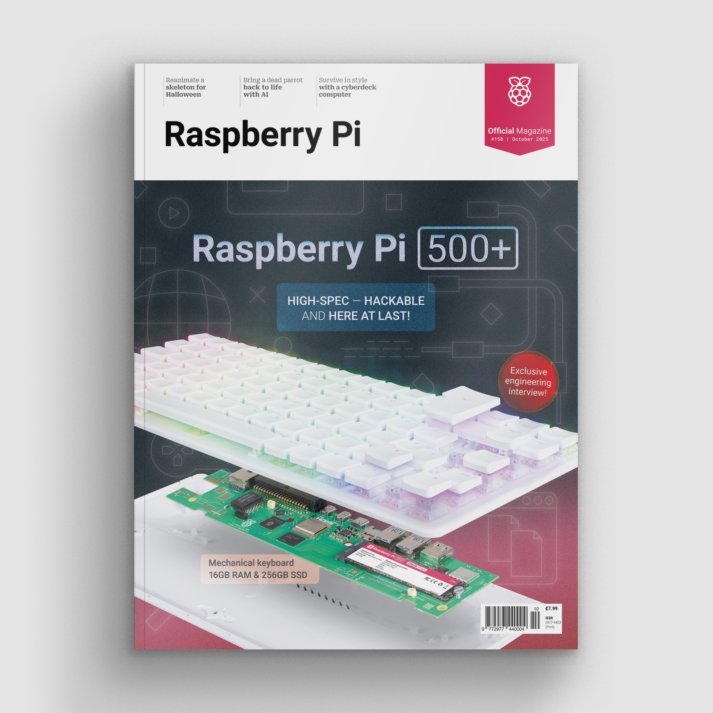 Raspberry Pi 500+ in Raspberry Pi Official Magazine issue 158