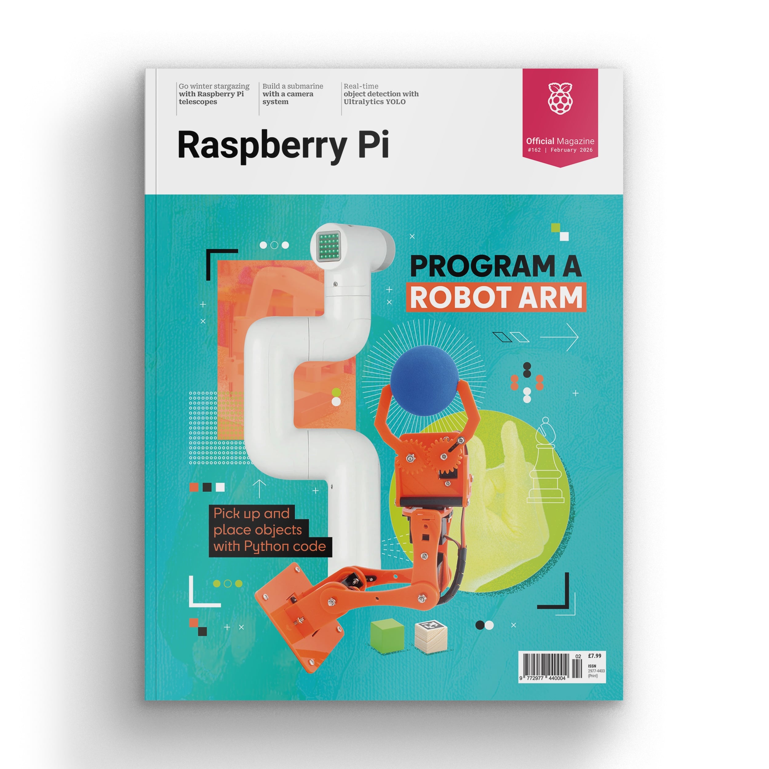 Program a robot arm in Raspberry Pi Official Magazine 162