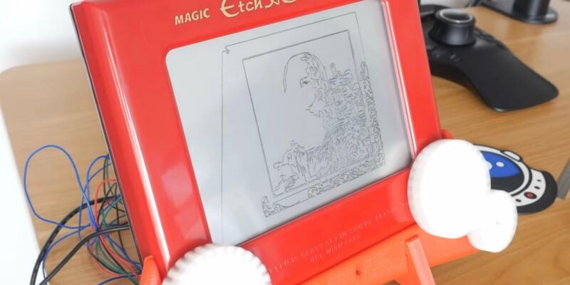 Etch A Sketch CNC machine