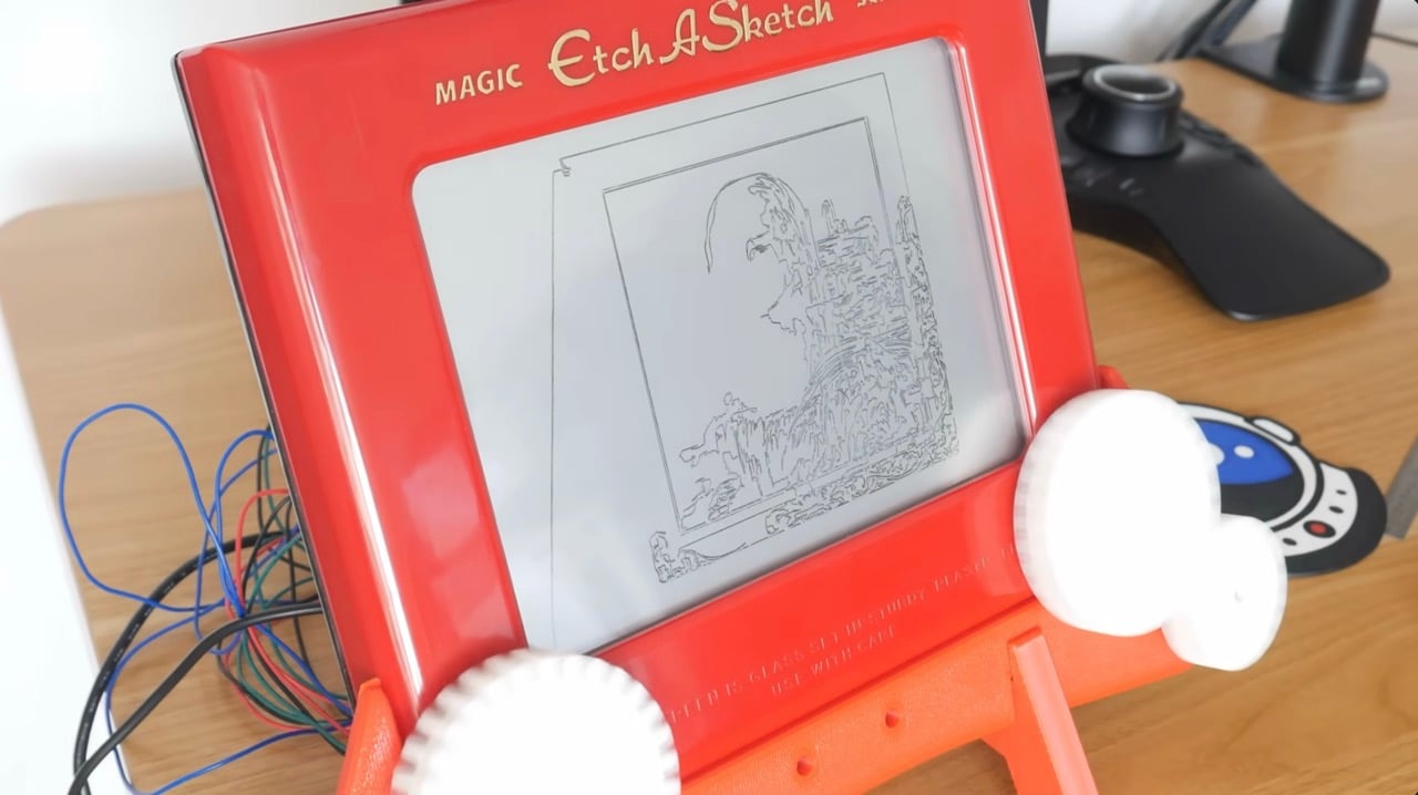 Etch A Sketch CNC machine