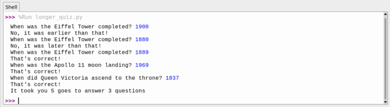 Build a simple quiz game in Python - Raspberry Pi