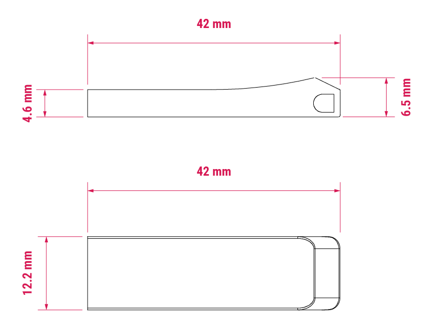 flash drive physical specification
