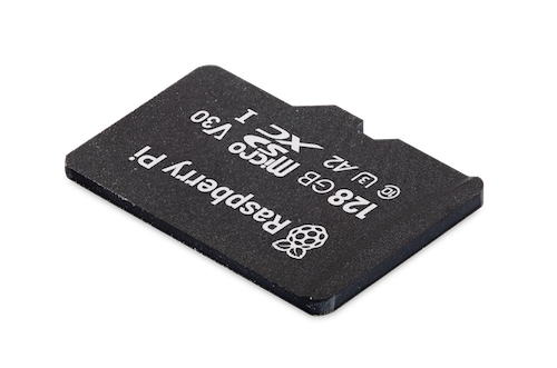 A Raspberry Pi microSD card.