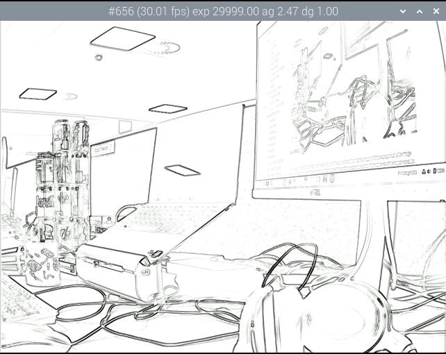 A negated Sobel filter