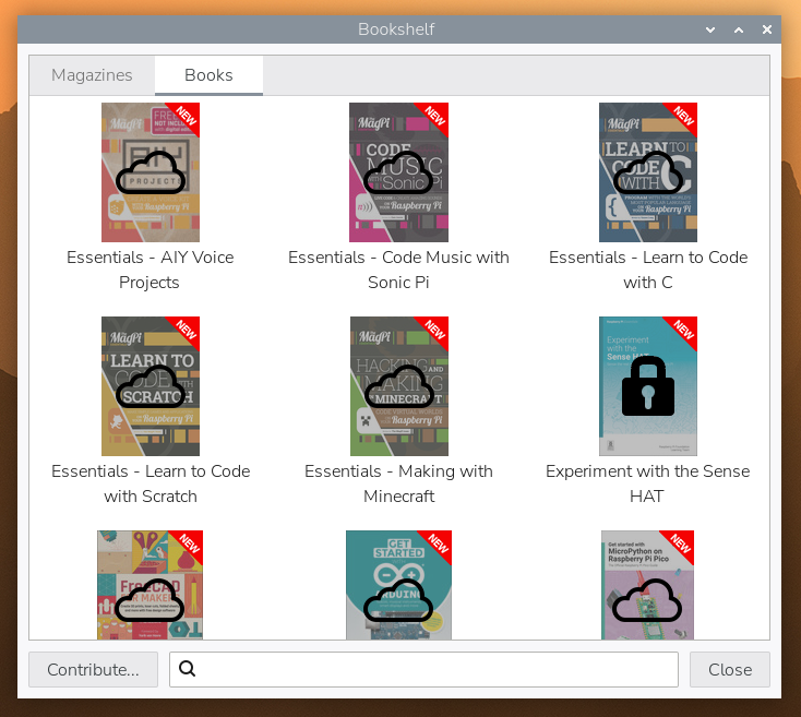 bookshelf with padlock