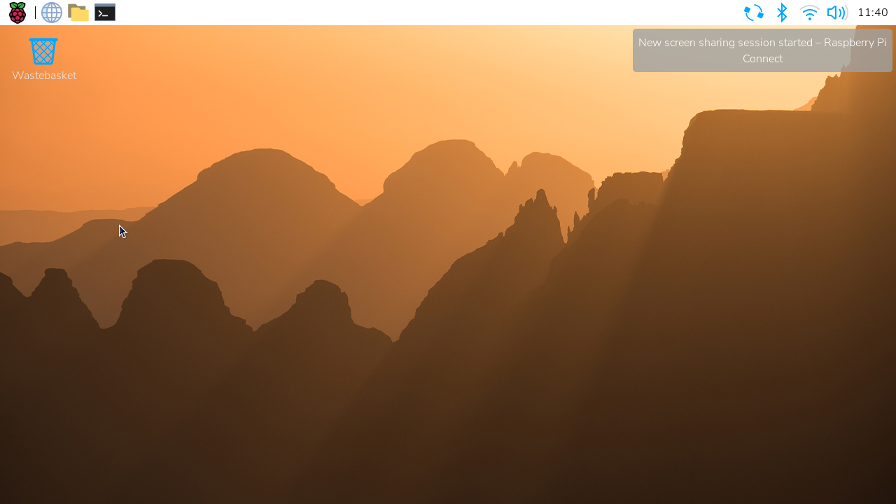 screen sharing notification